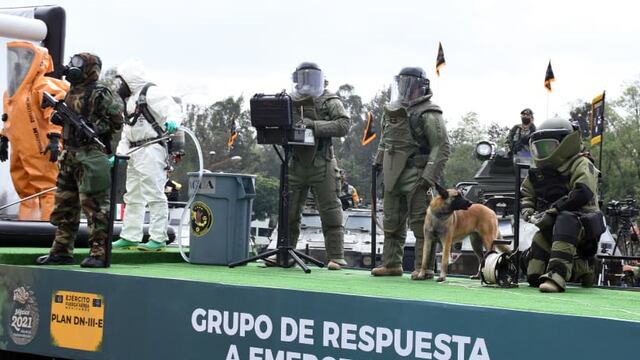 Preparativos del desfile militar 2021