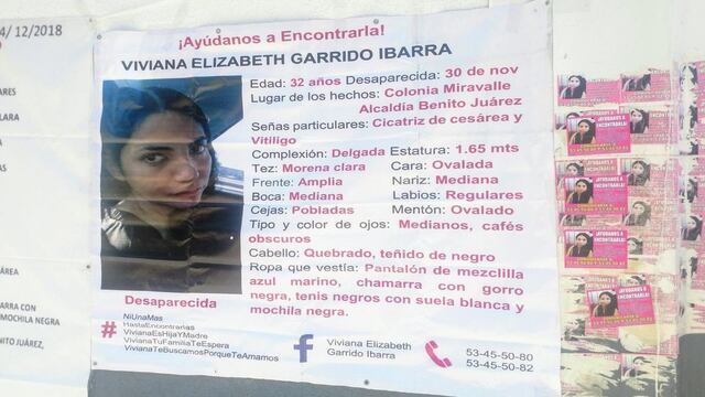 Ficha de búsqueda de Viviana Garrido Ibarra.