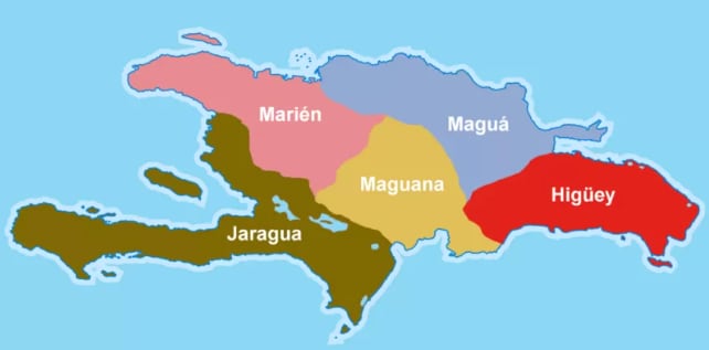 Los cinco cacicazgos de la isla de Anacaona