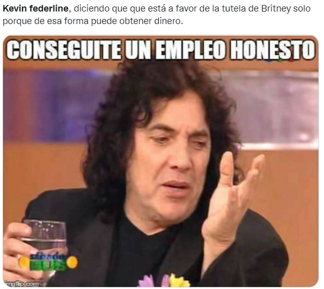 Meme sobre Kevin Federline, ex de Britney Spears