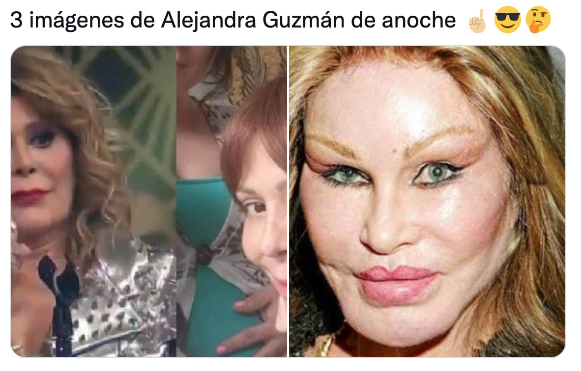 Memes del rostro de Alejandra Guzmán