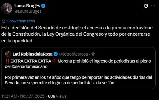 Tensión en el Senado: bloquean acceso a reporteros