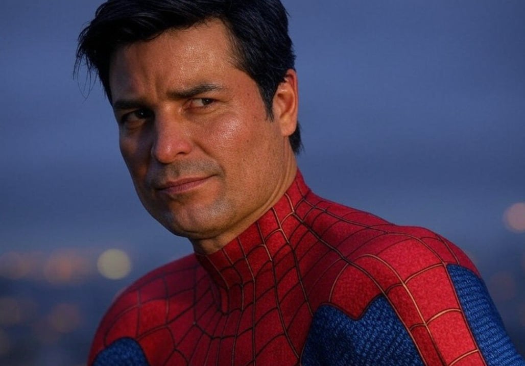 Chayanne como Spiderman