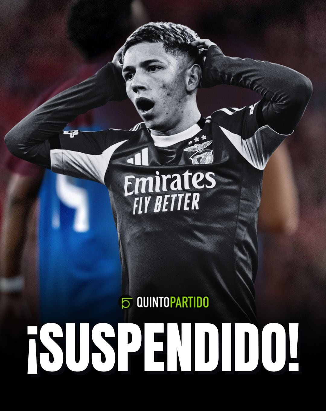 UEFA impone suspensión provisional a Gianluca Prestianni por insultos a Vinícius Jr.