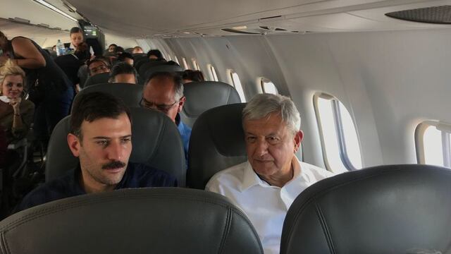 AMLO Vuelo comercial a Xalapa