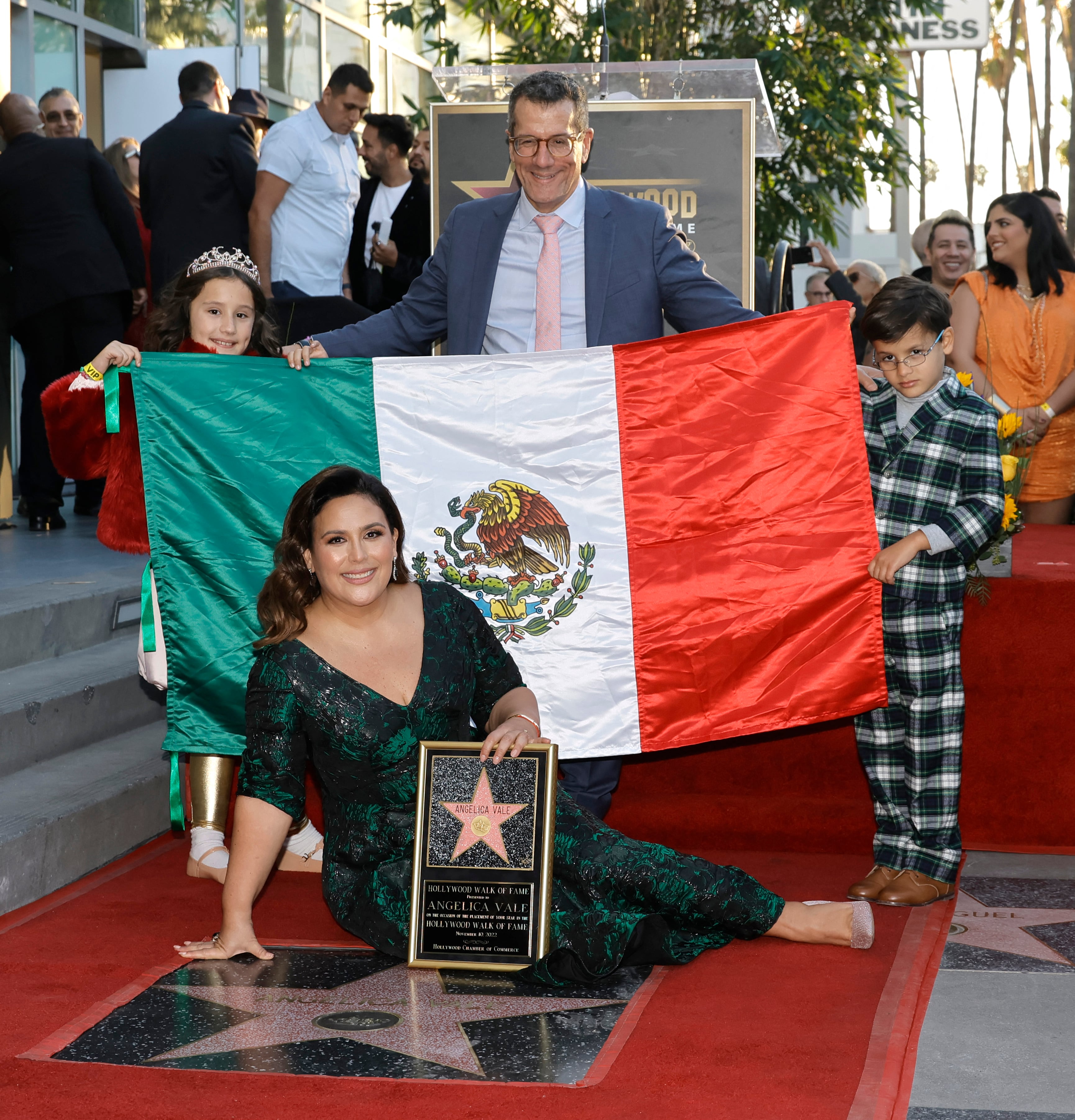 Familia de Angélica Vale: Su esposo Otto Padrón y sus hijes, Angélica y Daniel.