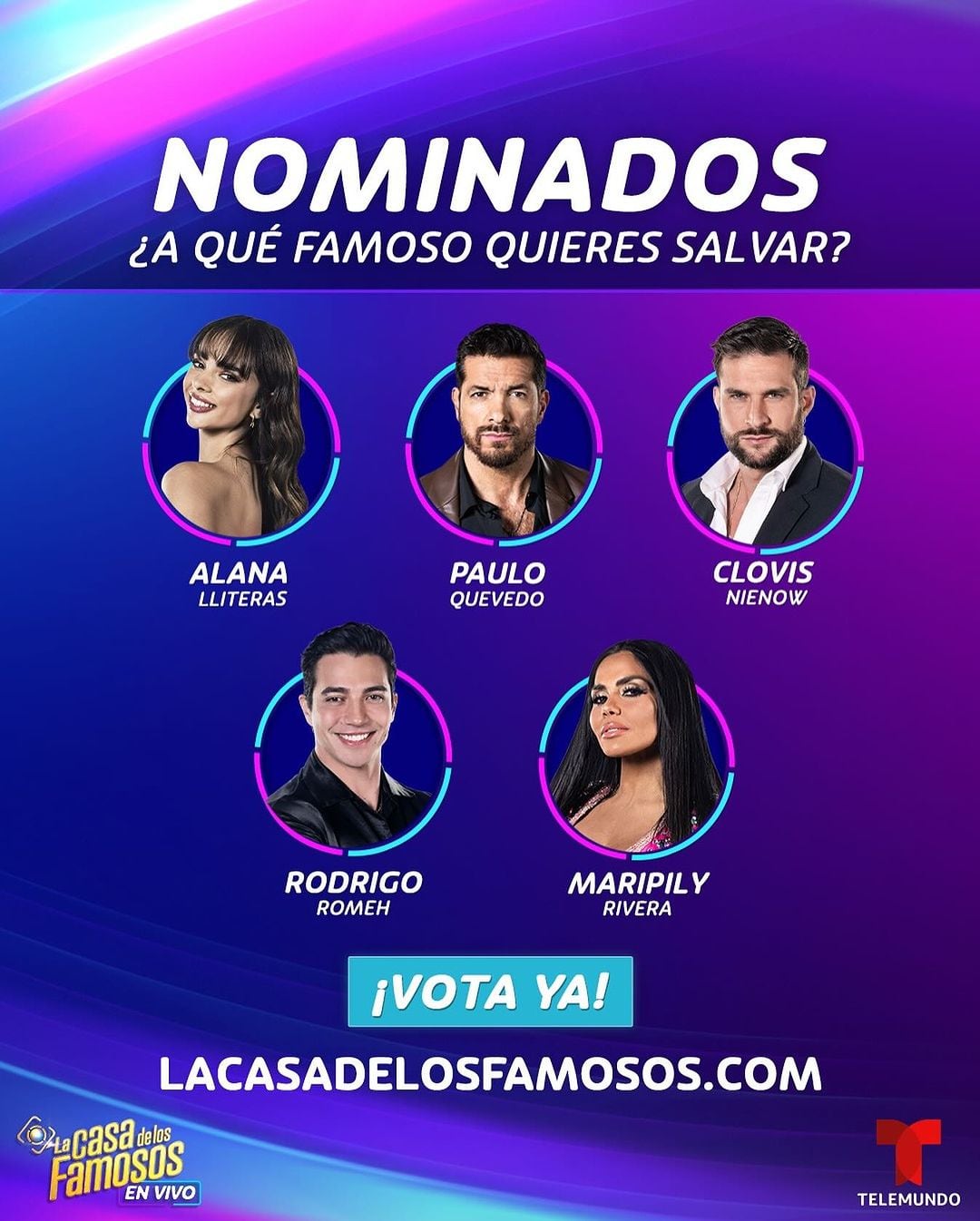 Nominados de la doceava semana en La Casa de los Famosos 2024