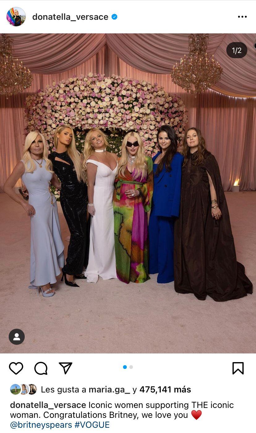 Britney, Madonna, Selena, Donatella, Paris