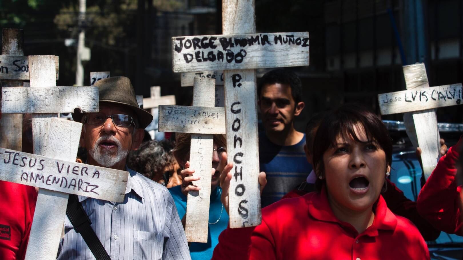 Marcha a 10 años de la tragedia de Pasta de Conchos. Exigen el rescate de los 65 cuerpos.