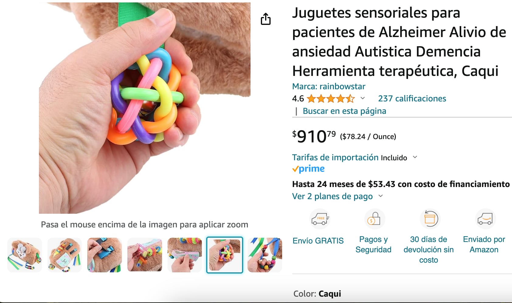 Juguetes sensoriales para Alzheimer