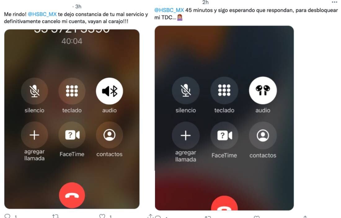 Quejas sobre el servicio telefónico de HSBC