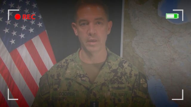 El almirante Brad Cooper detalló el despligue militar que conforma la campaña denominada Operation Epic Fury contra objetivos iraníes