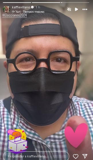 Alex Kaffie comparte que ya votó en las elecciones México 2024.