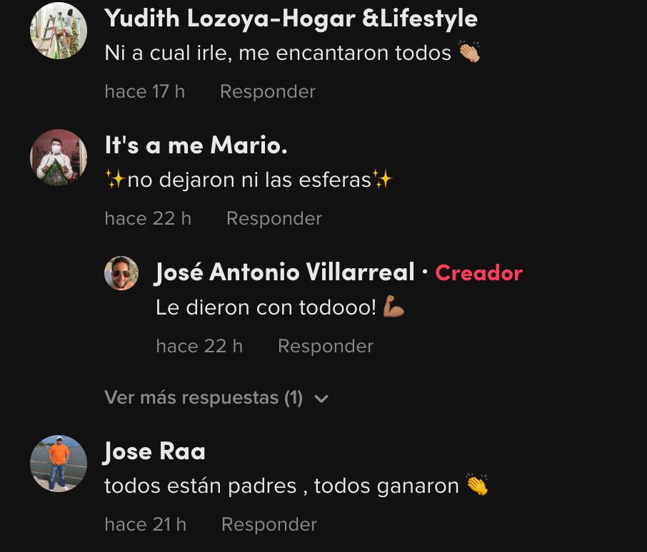 Comentarios al concurso de árboles de Navidad