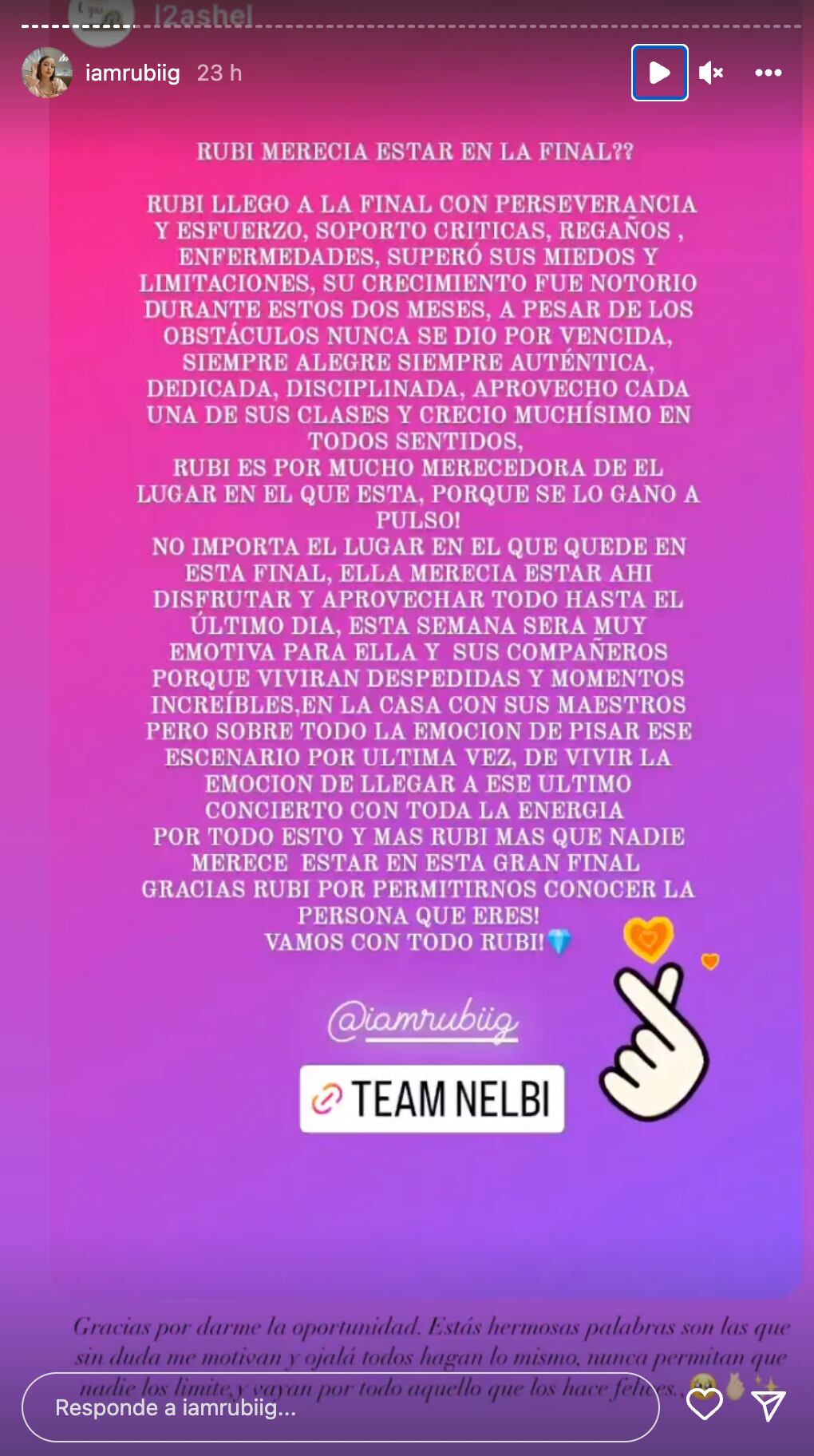 Fans de Rubí creen que merecía estar en la final de La Academia