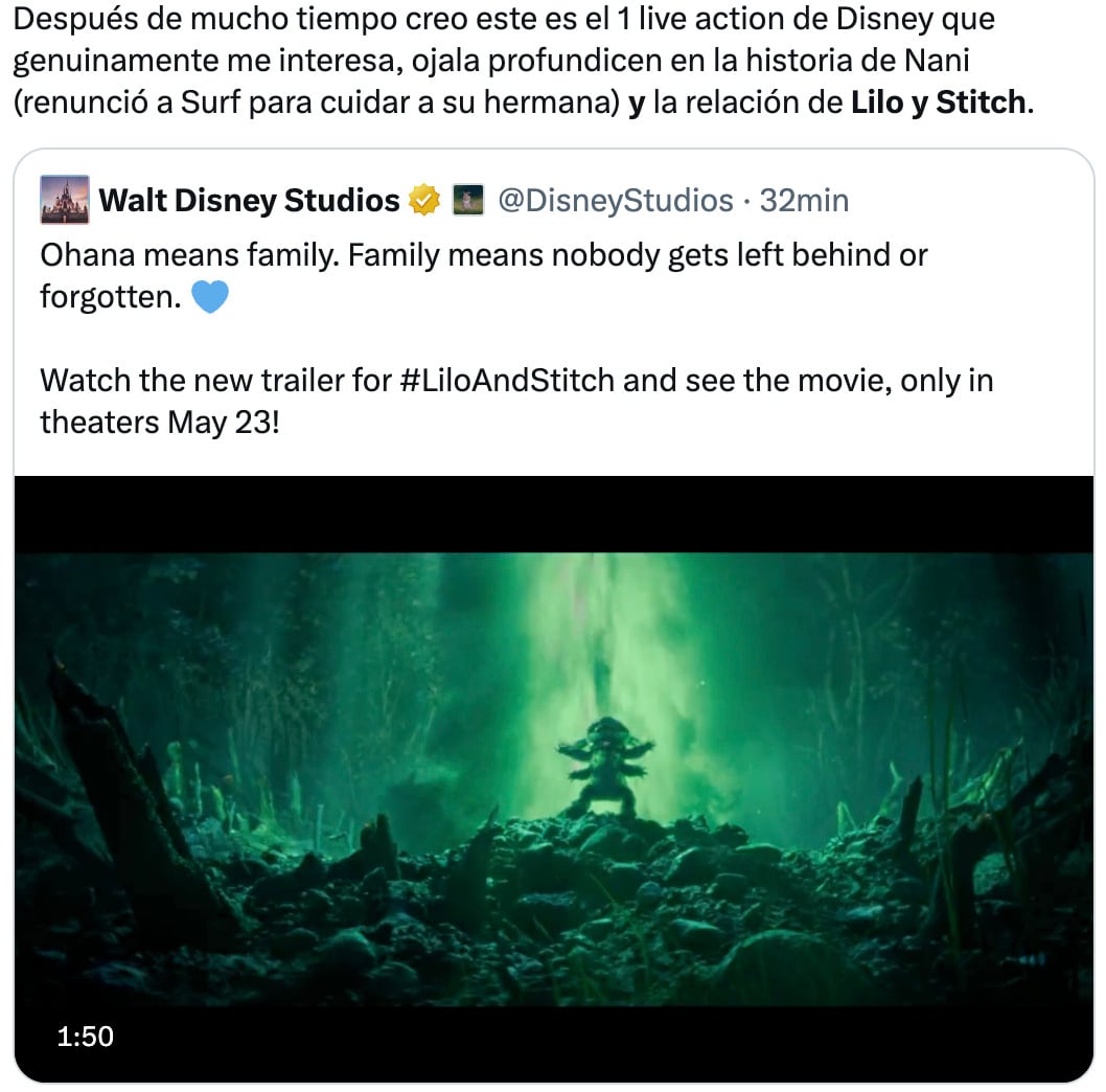Primer tráiler de Lilo y Stitch live action de Disney