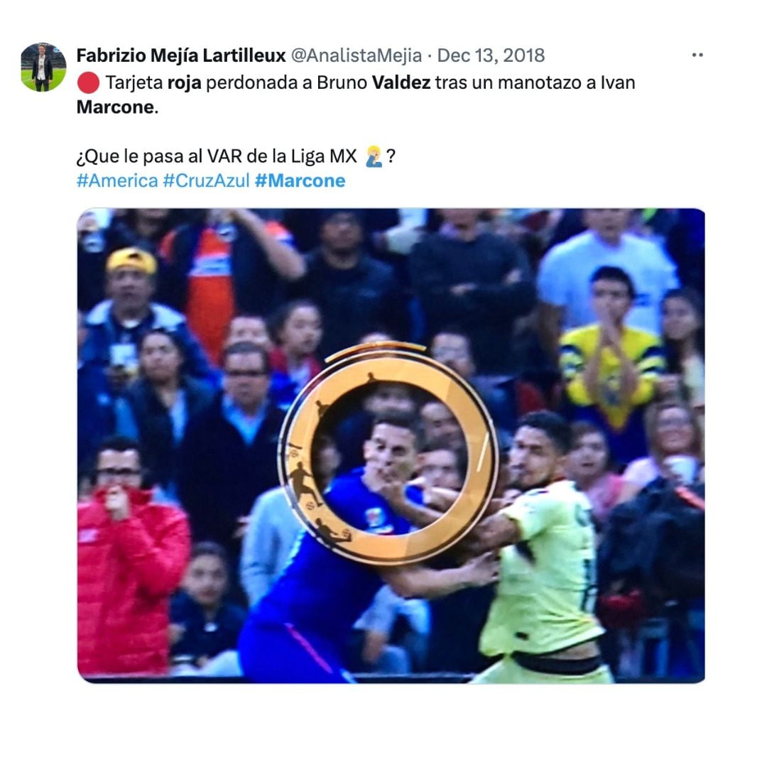 Le perdonan tarjeta roja a Bruno Valdez en la final 2013.