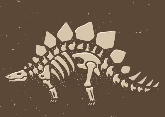 Fósil de Estegosaurio