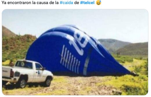 Caída de Telcel provoca memes en redes