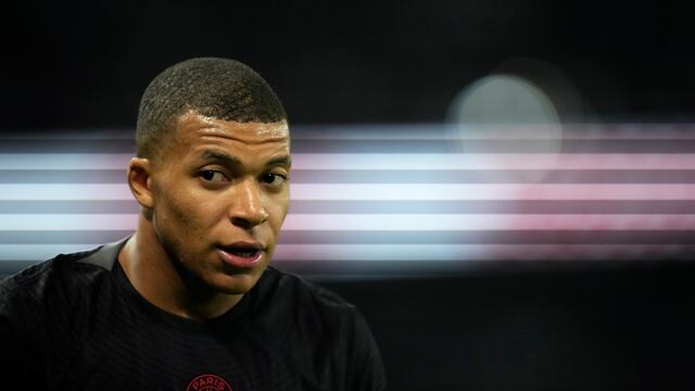 Kylian Mbappé en un partido del PSG