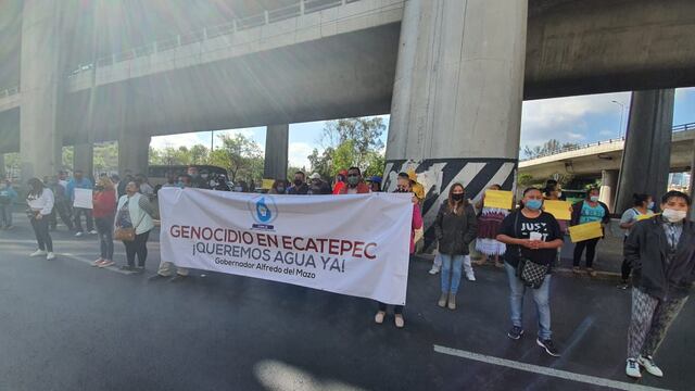 Vecinos de Ecatepec sin agua.