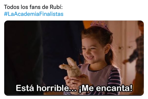Meme Rubí finalista de La Academia