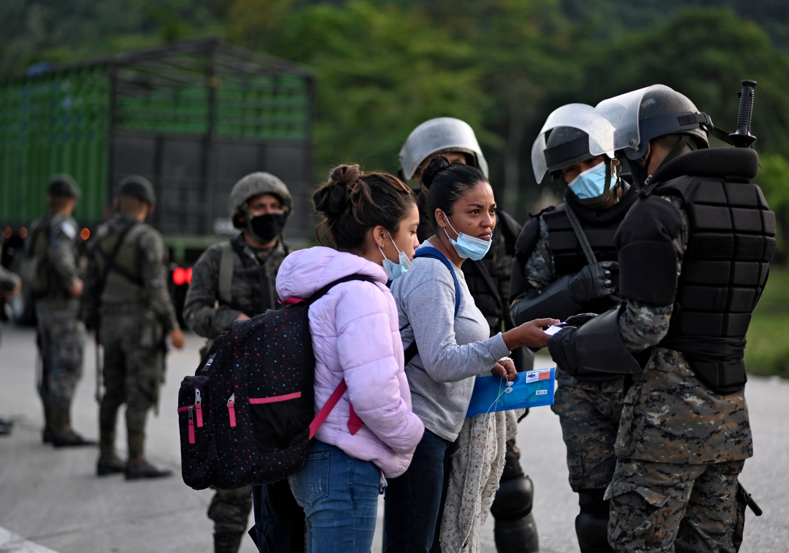 Migrantes hondureñas