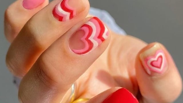 Uñas para el 14 de febrero