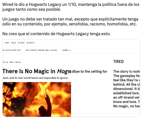 Wired critica a Hogwarts Legacy y lo tacha de antisemita