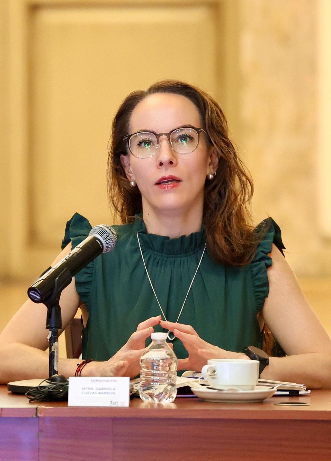 Gabriela Cuevas se reunió con directivos de la FIFA