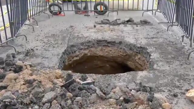 Aparecen 3 nuevos socavones en Iztapalapa