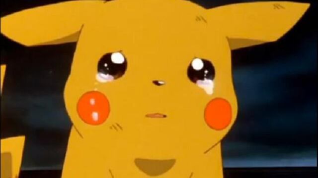 Pikachu llorando