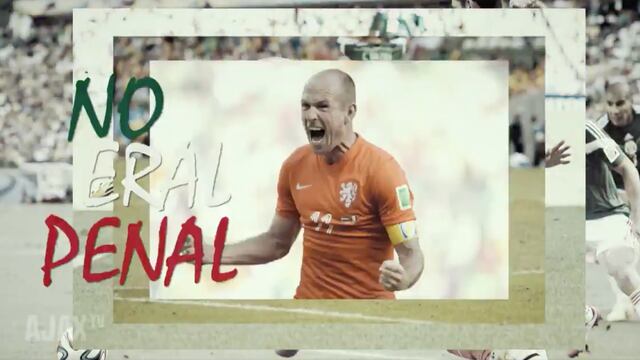 Robben apareció unos segundos en el video de bienvenida de Edson