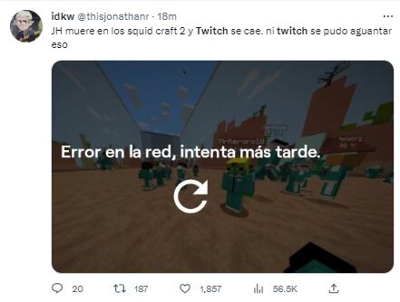 Memes por la caída de Twitch