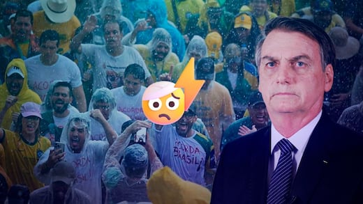 Cae rayo en manifestación a favor de Jair Bolsonaro; deja decenas de heridos