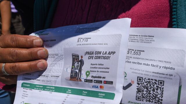 Recibo de la luz de la CFE