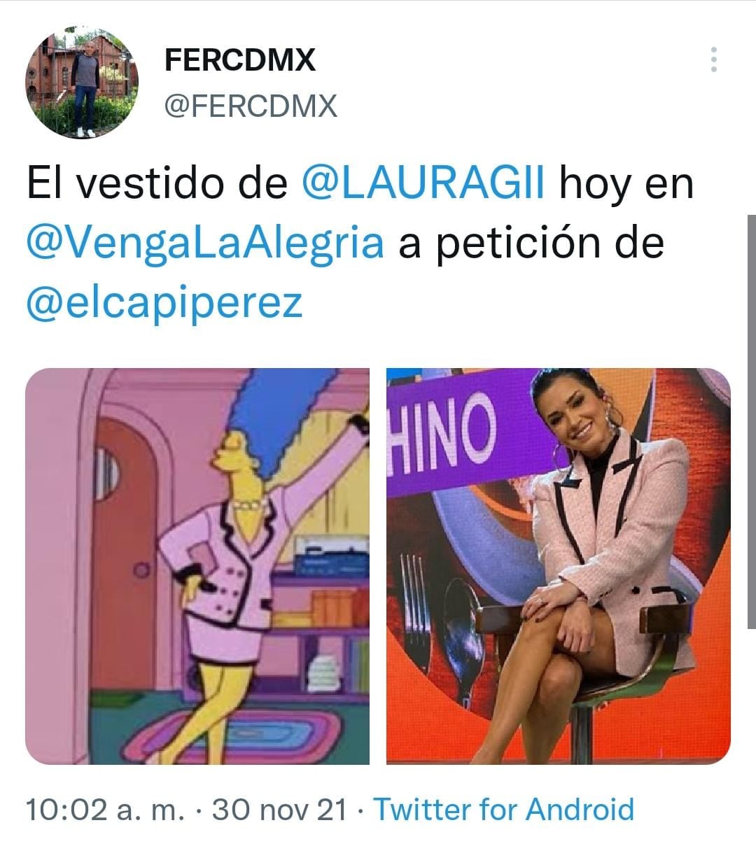 Meme Laura G y Marge Simpson