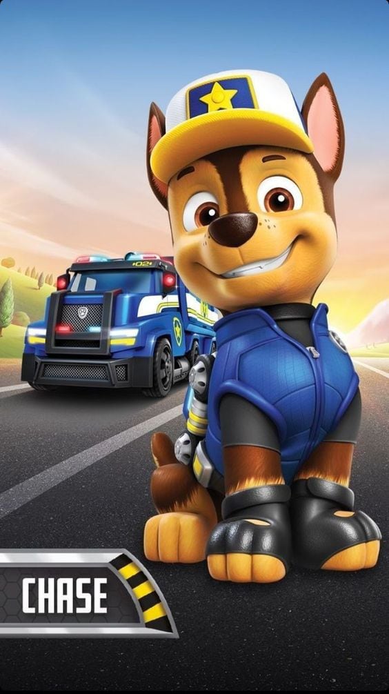 fondo de pantalla de Chase de Paw Patrol