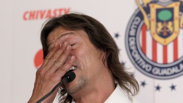 Matías Almeyda en su última conferencia de prensa.