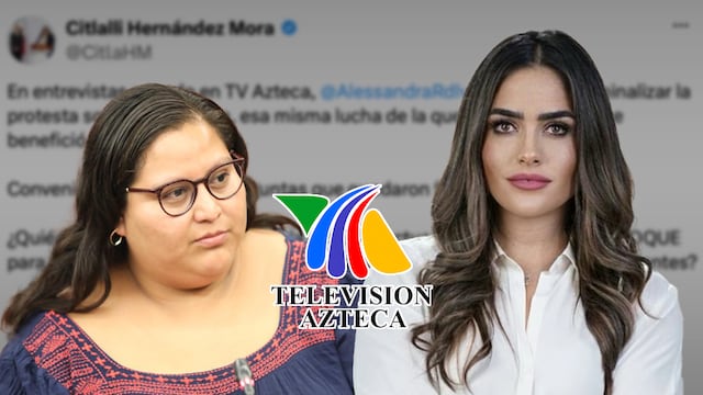 Citlalli Hernández acusa a TV Azteca de una “entrevista a modo” a Alessandra Rojo de la Vega