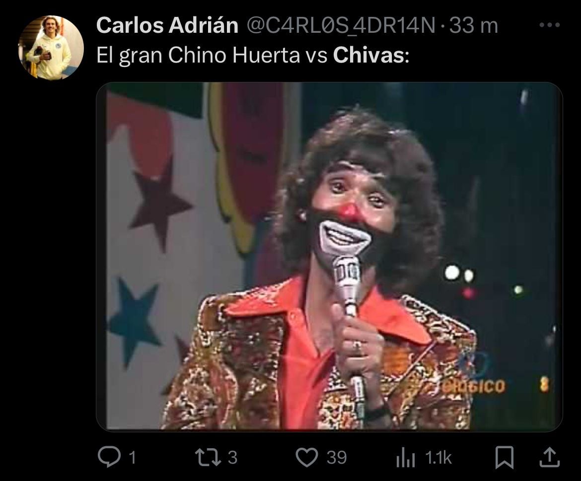 Memes Chivas vs Pumas.