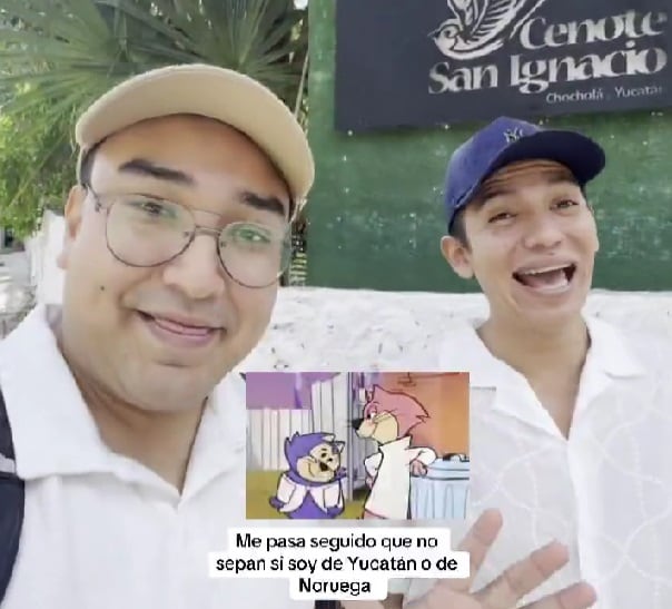 Ni con su marcado acento estos yucatecos pudieron convencer a los de Cenote San Ignacio de que eran locales