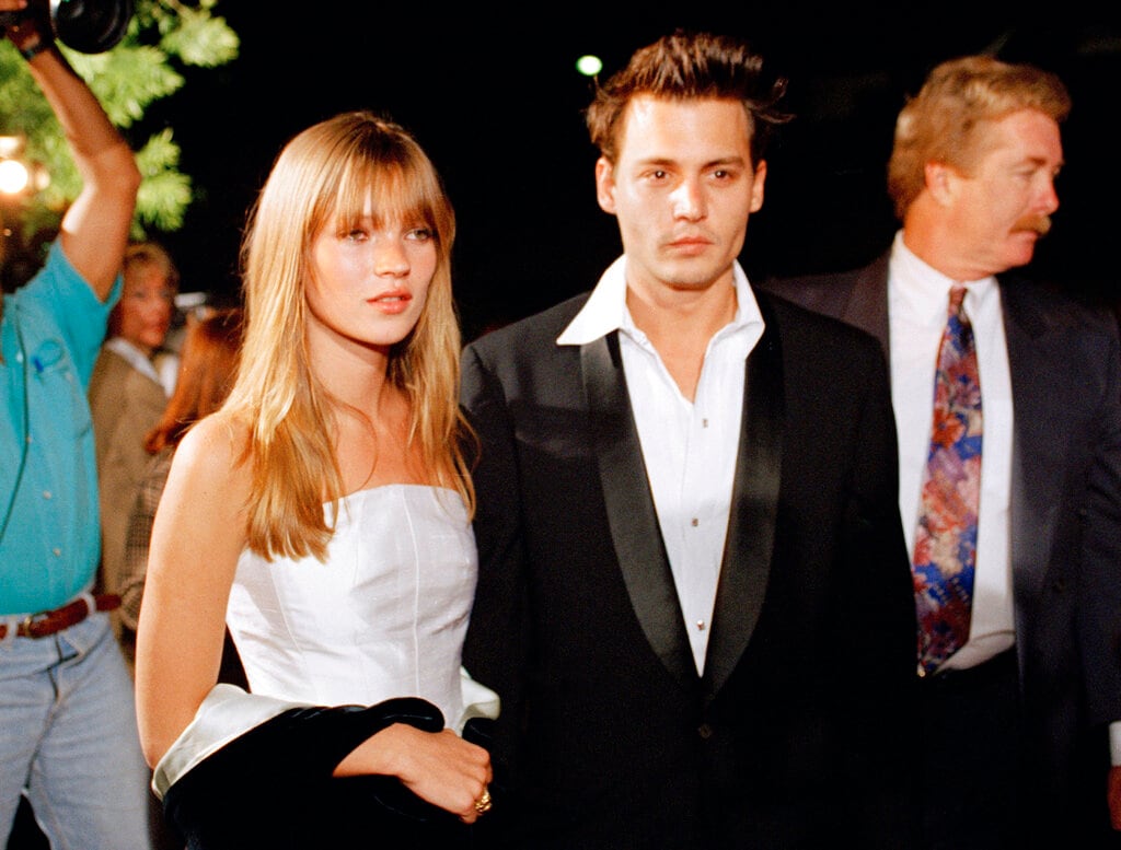 Kate Moss y Johnny Depp en los 90