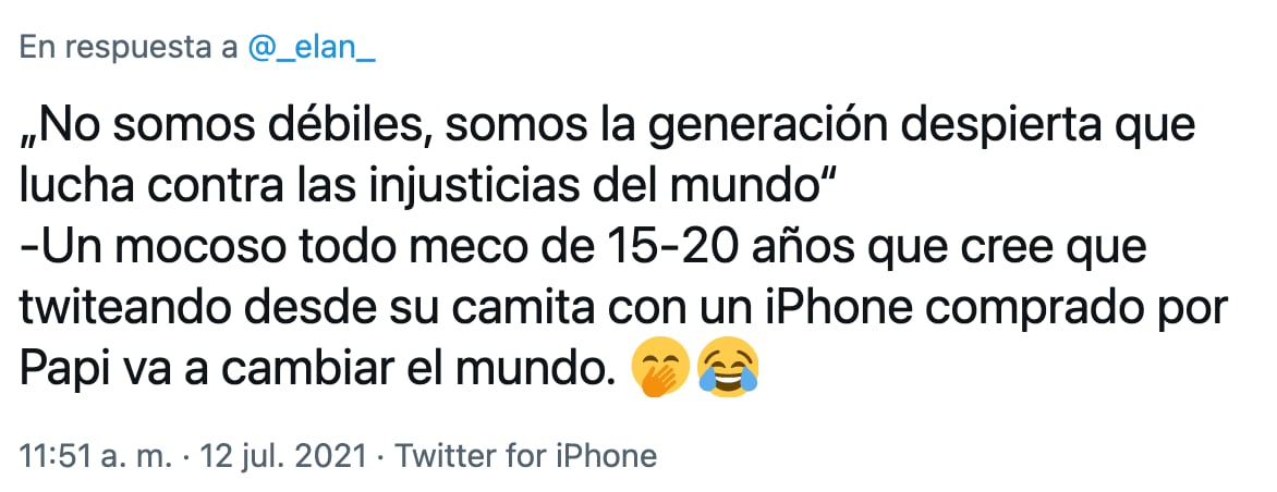 Respuesta a Elán
