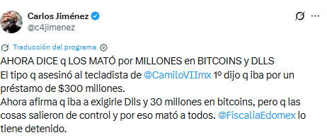 Diego "N" buscaba retirar bitcoins