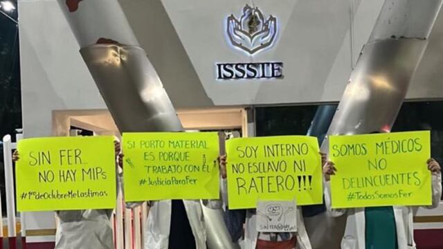 Protesta por la liberación del médico detenido