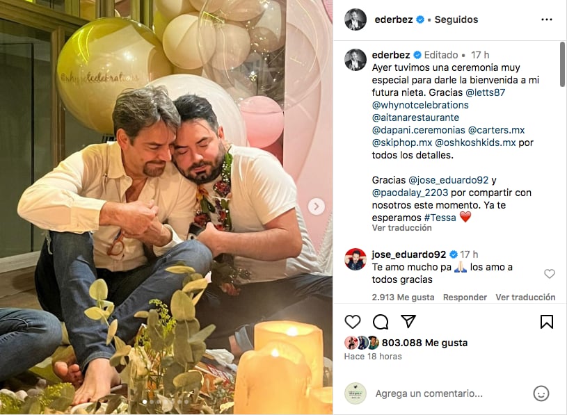 Baby blessing de los Derbez