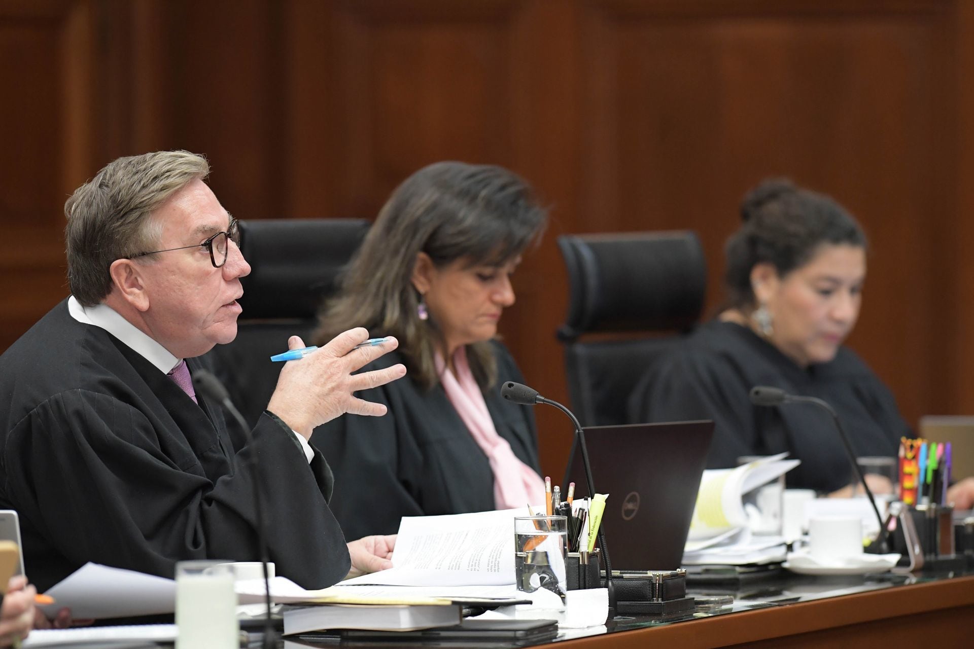 El ministro Javier Laynez Potisek durante sesión de la SCJN