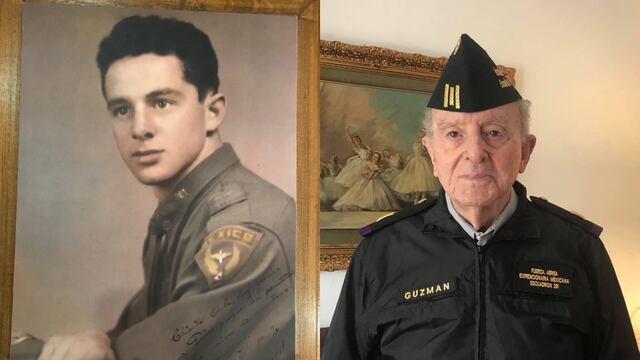 Luis Guzmán Reveles, soldado del Escuadrón 201 en la Segunda Guerra Mundial que murió a los 96 años de edad