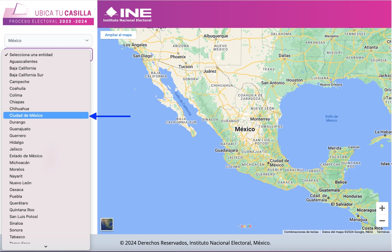 Cómo localizar tu casilla de las elecciones 2024 en CDMX